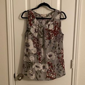 Loft floral tank top- Large
